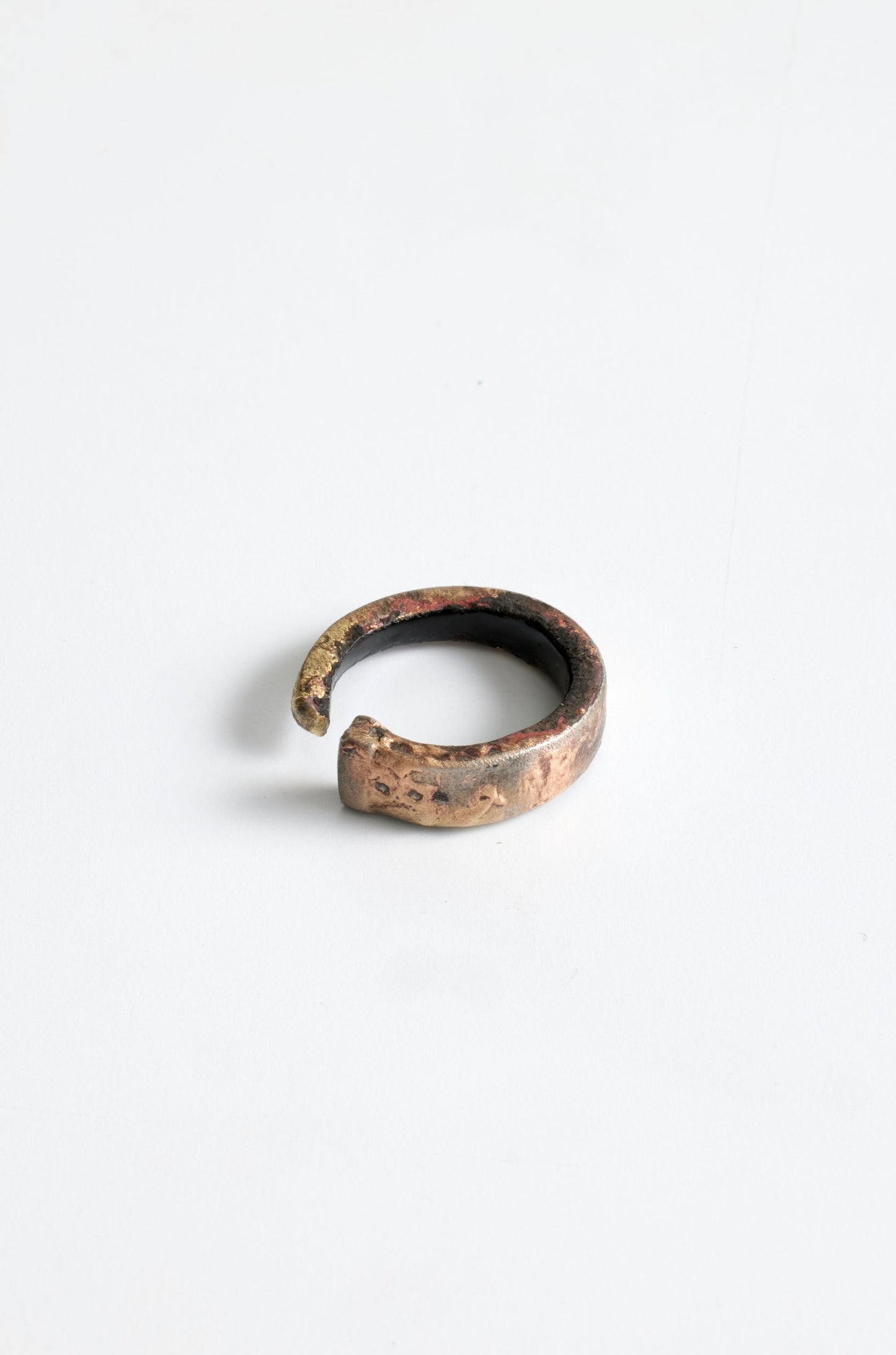 Antique Bronze Nail Ring