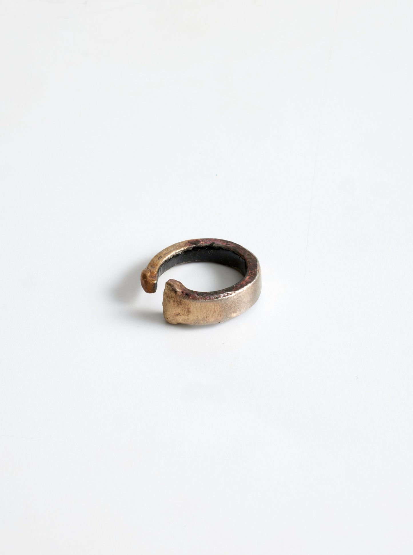 Antique Bronze Nail Ring