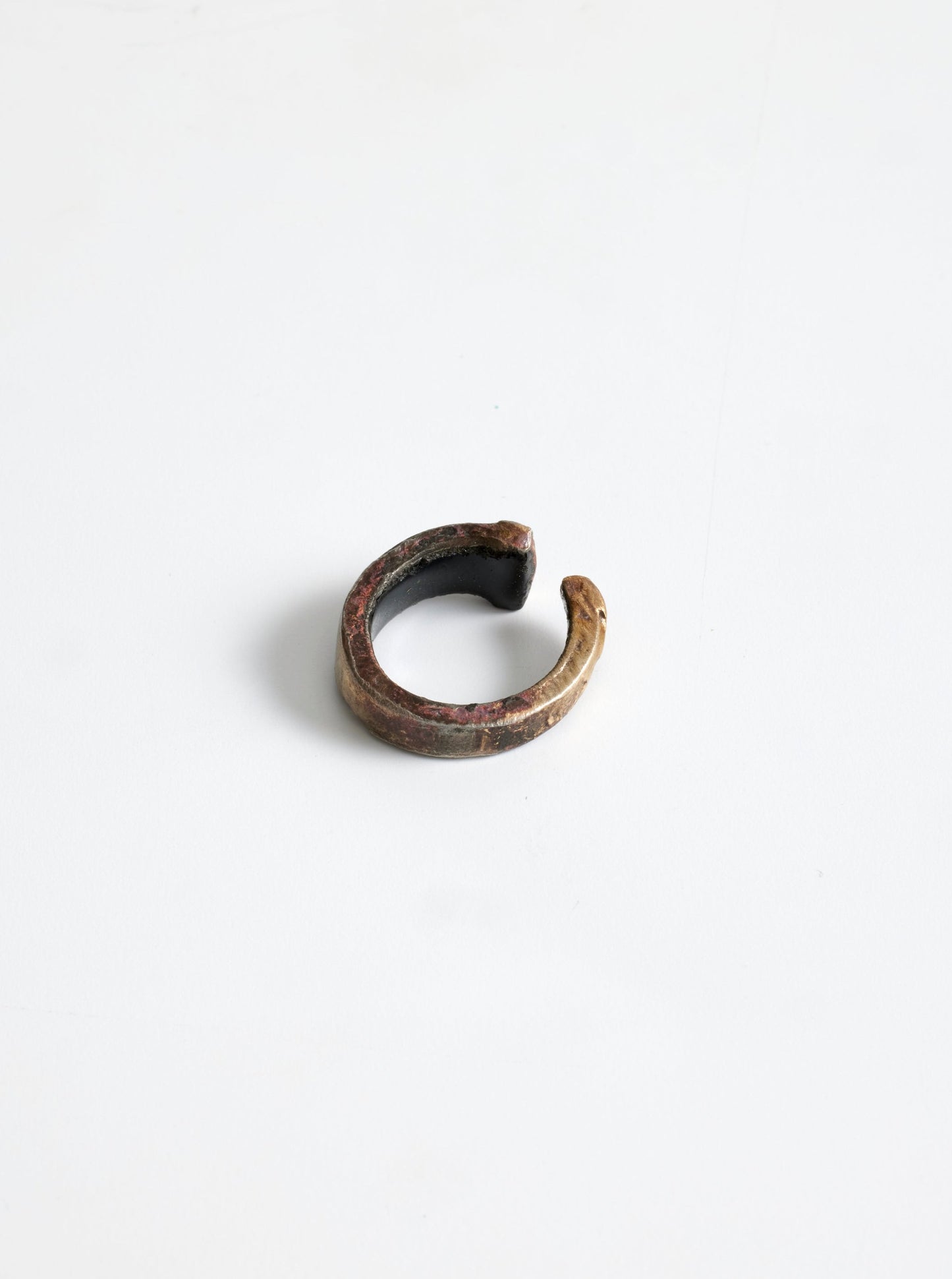 Antique Bronze Nail Ring